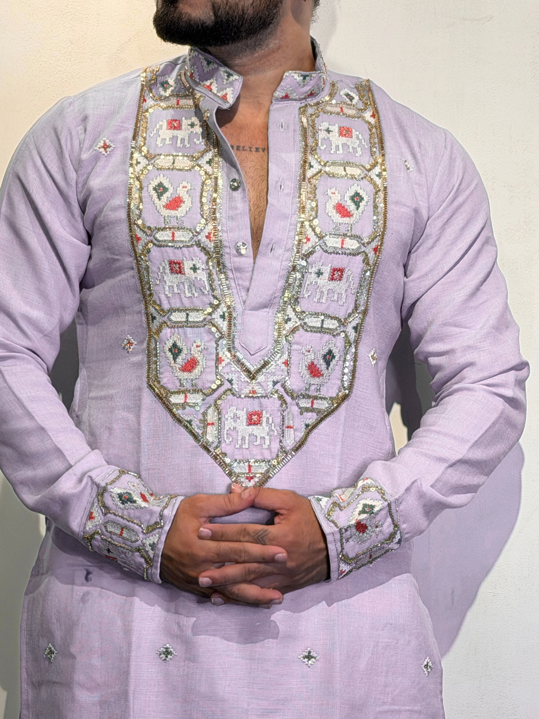 RANG MORLA HANDWORKED KURTA