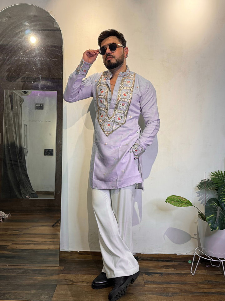 RANG MORLA HANDWORKED KURTA