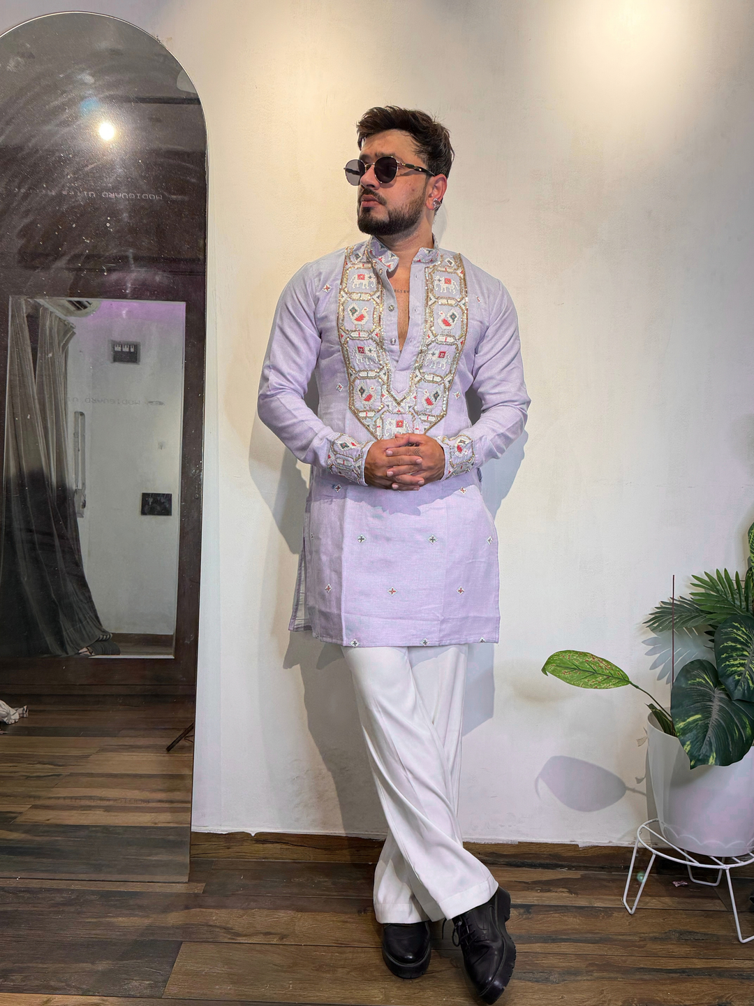 RANG MORLA HANDWORKED KURTA