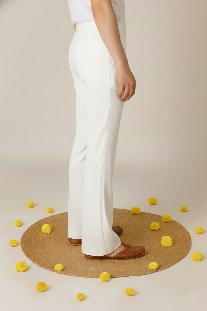 WHITE BELL BOTTOM PAJAMA FOR MEN