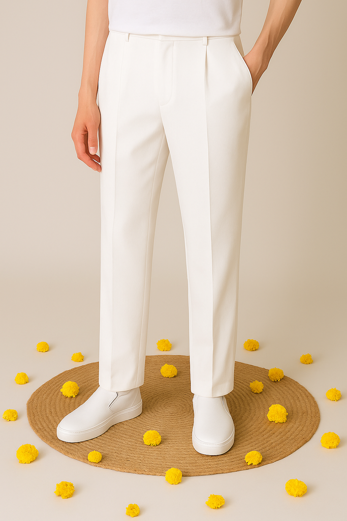 WHITE BELL BOTTOM PAJAMA FOR MEN – shriimant