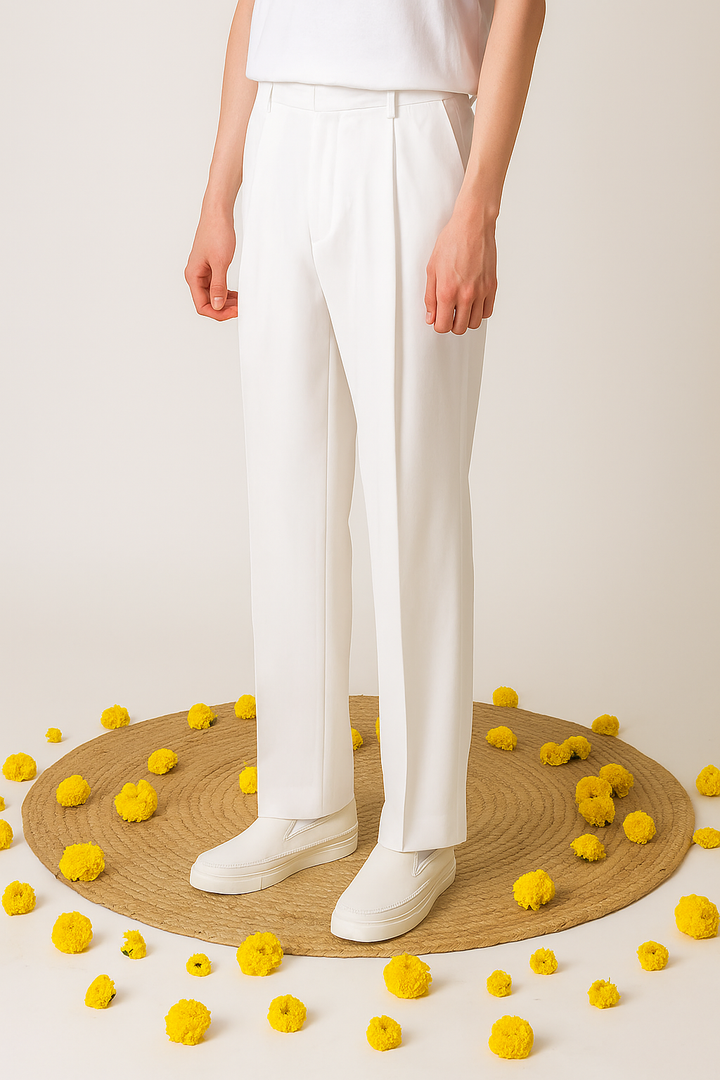 WHITE BELL BOTTOM PAJAMA FOR MEN