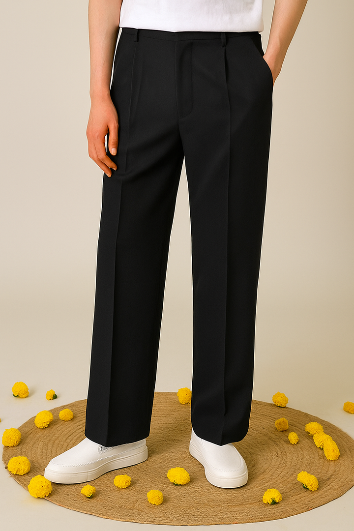 BLACK BELL BOTTOM PAJAMA FOR MEN