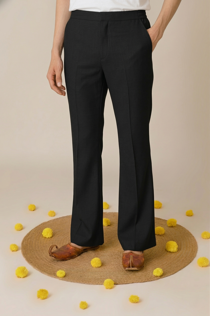 BLACK BELL BOTTOM PAJAMA FOR MEN