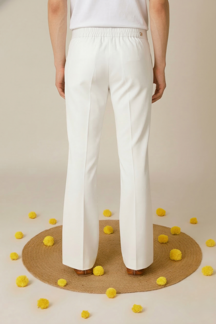 WHITE BELL BOTTOM PAJAMA FOR MEN