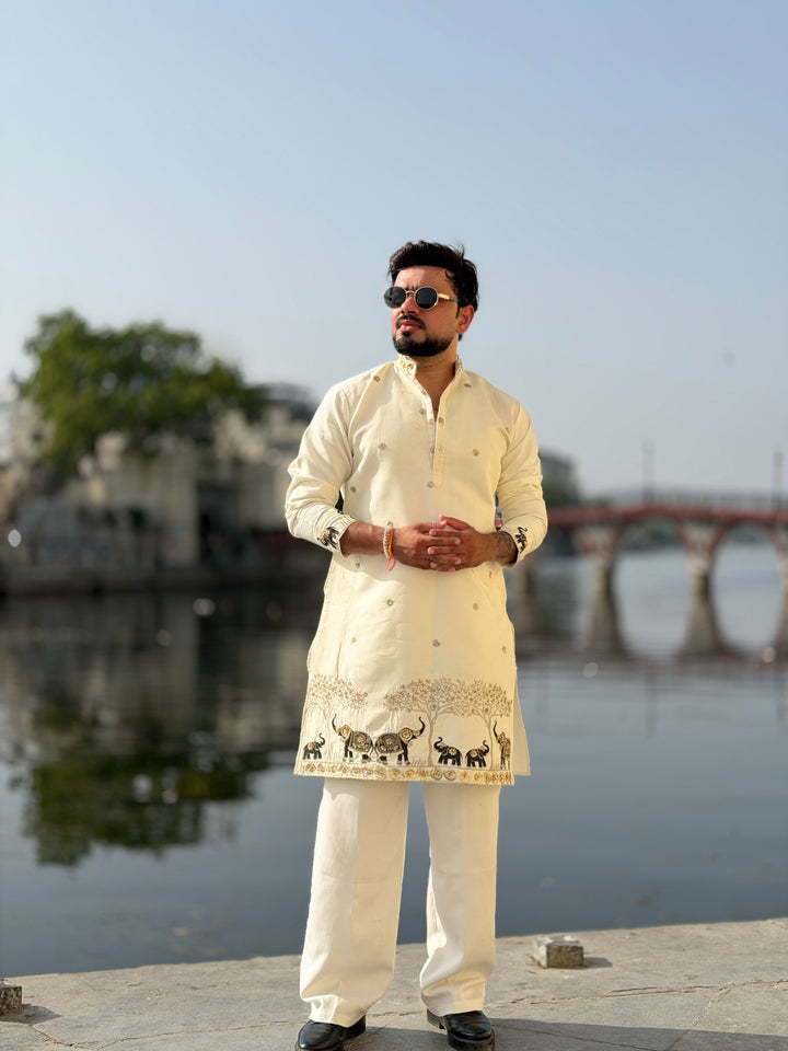 VANRAJ HANDWORKED EXCLUSIVE DESIGNER KURTA