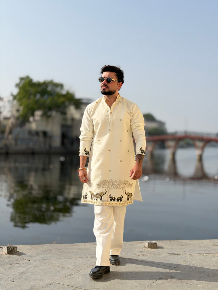 VANRAJ HANDWORKED EXCLUSIVE DESIGNER KURTA