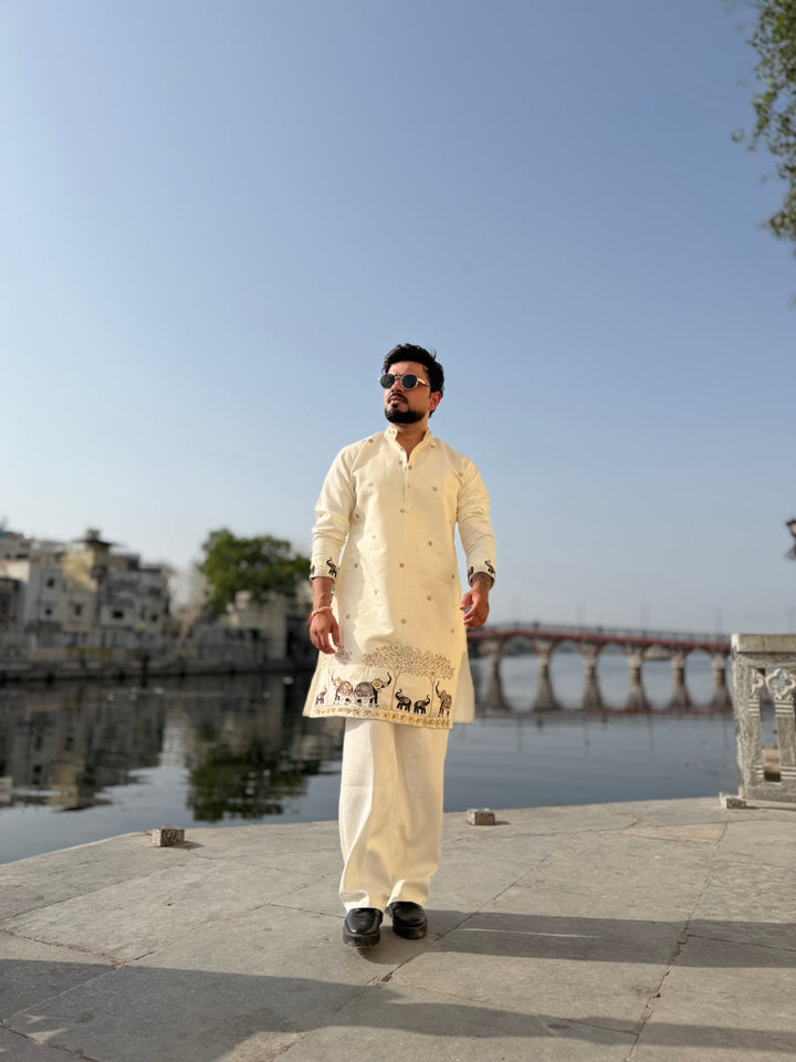 VANRAJ HANDWORKED EXCLUSIVE DESIGNER KURTA