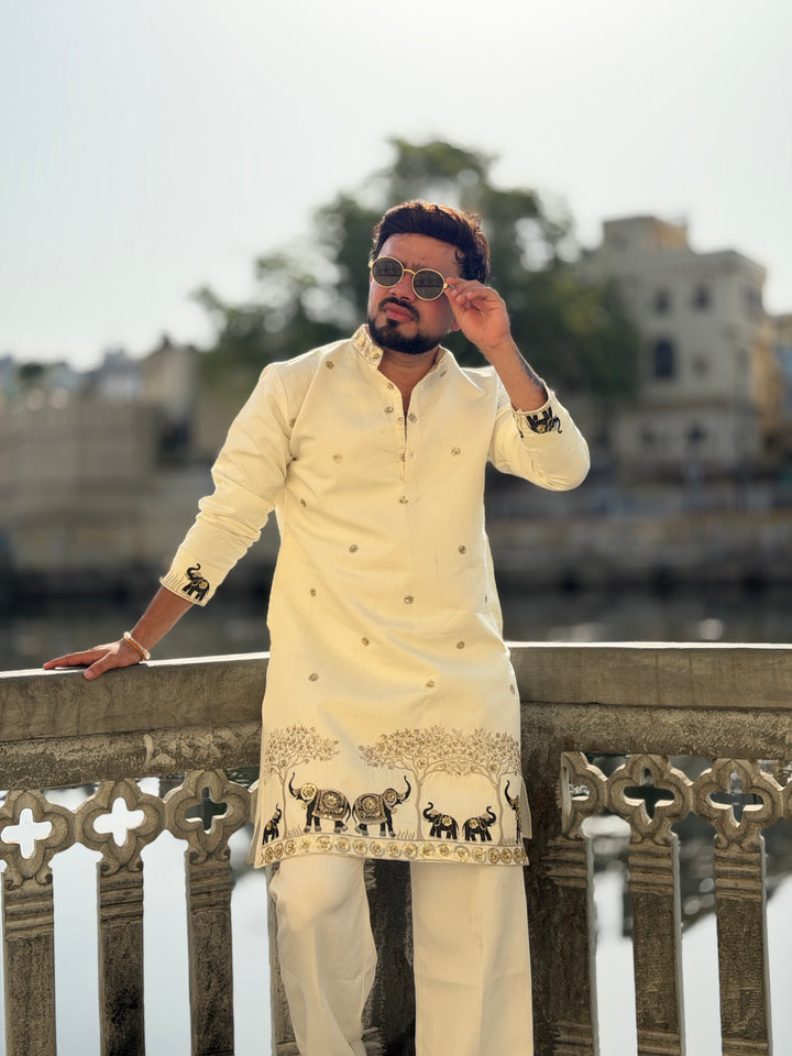 VANRAJ HANDWORKED EXCLUSIVE DESIGNER KURTA