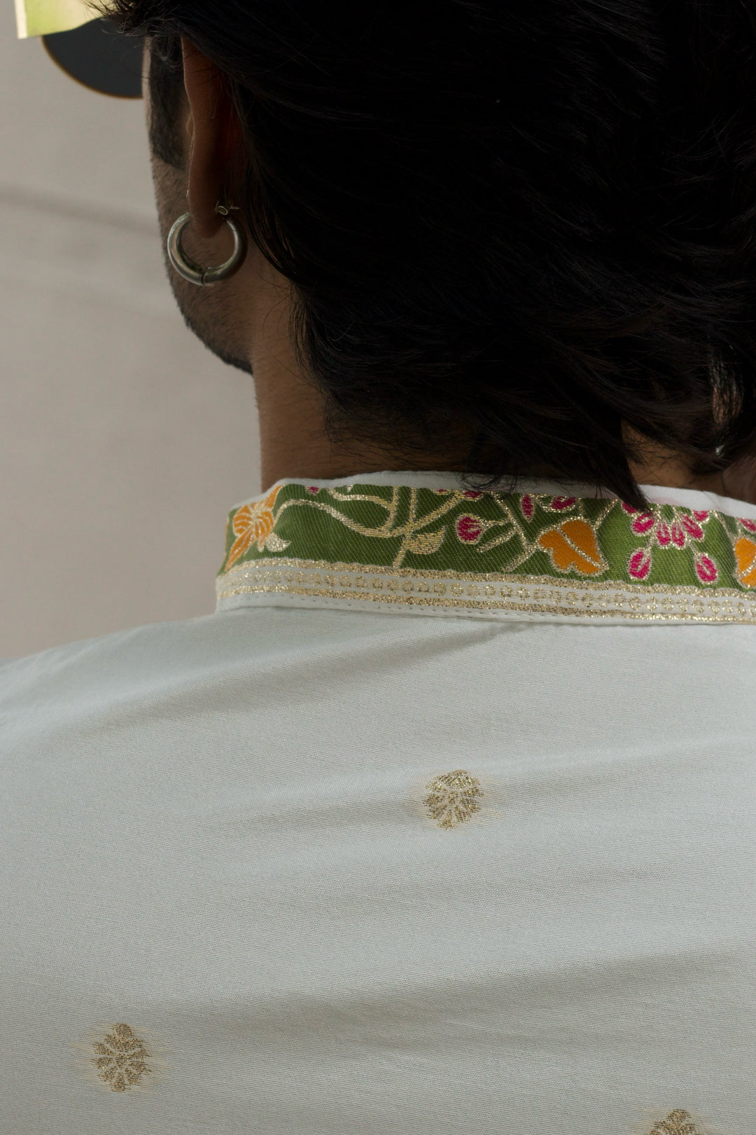 CAMEL & FLORAL DESIGNED INDO-WESTERN KURTA