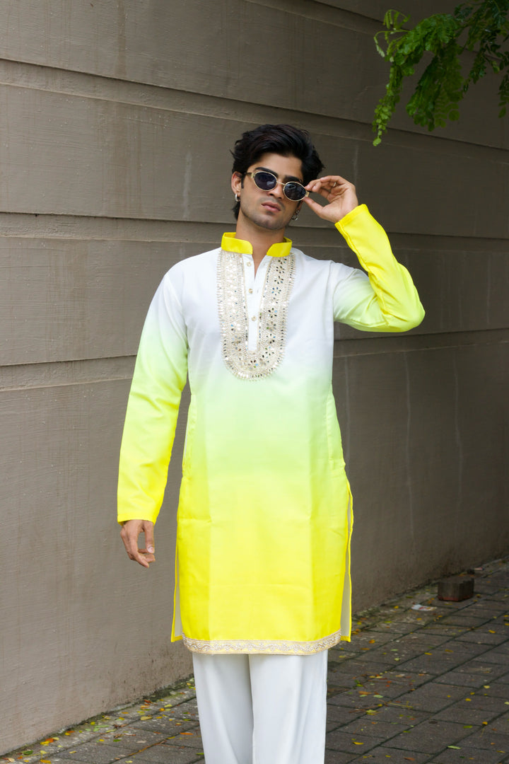 SUN SHINE EXCLUSIVE HANDCRAFTED KURTA