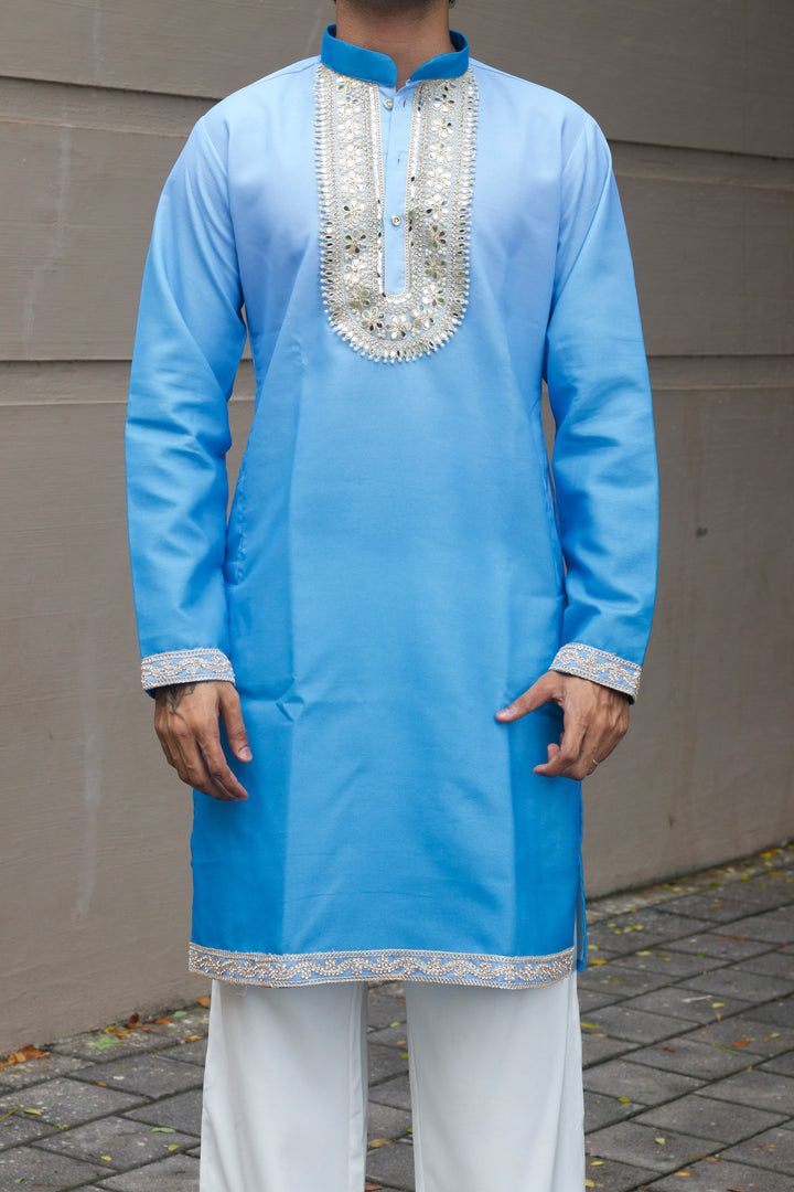 NEEL RAAG EXCLUSIVE HANDCRAFTED KURTA