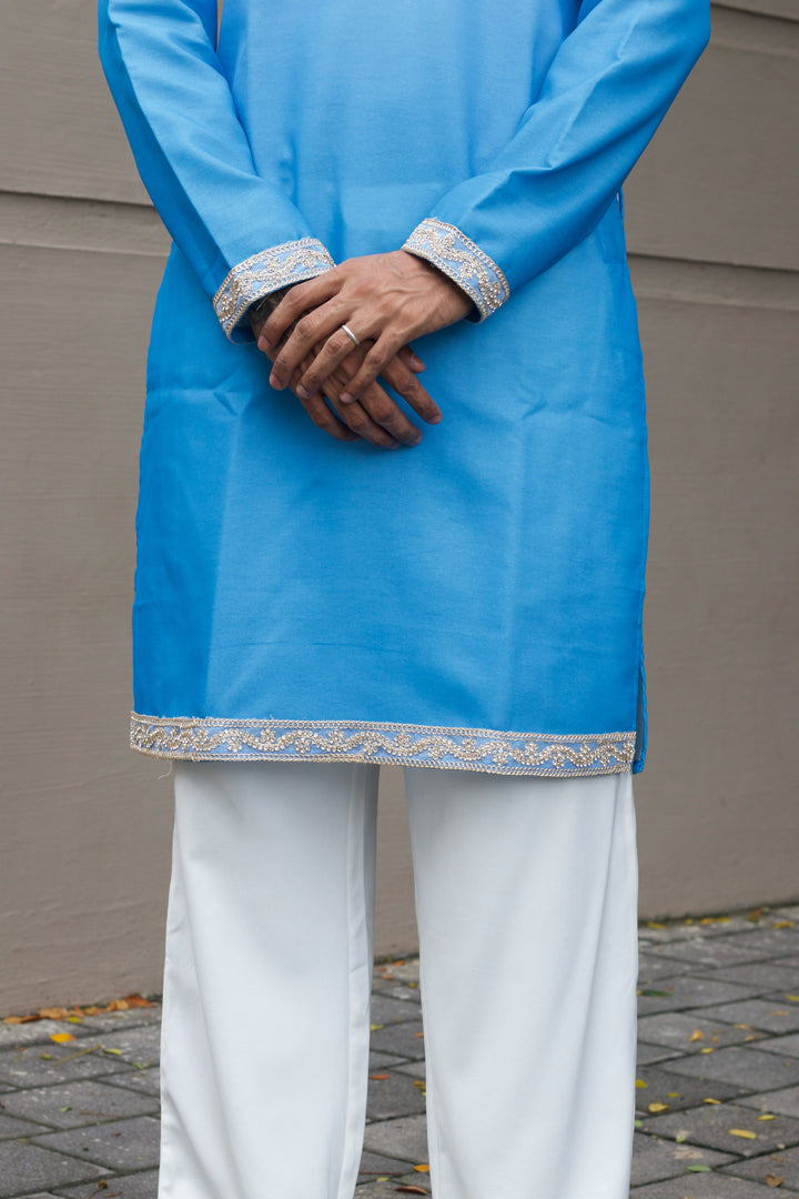 NEEL RAAG EXCLUSIVE HANDCRAFTED KURTA