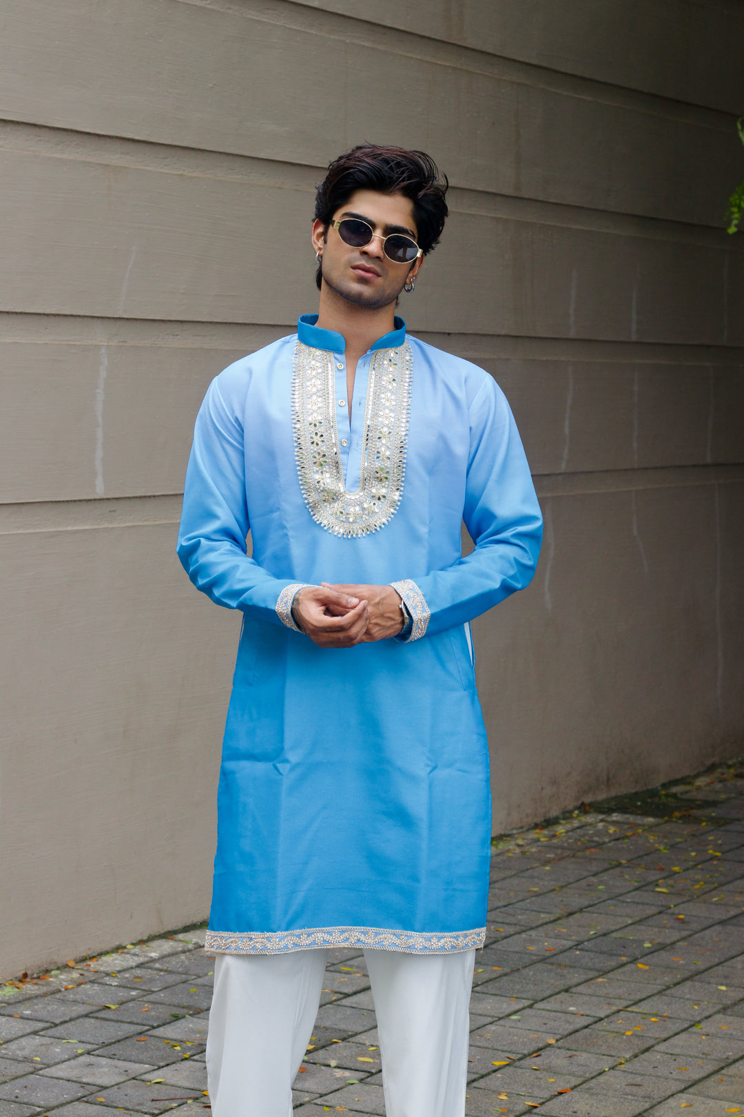 NEEL RAAG EXCLUSIVE HANDCRAFTED KURTA