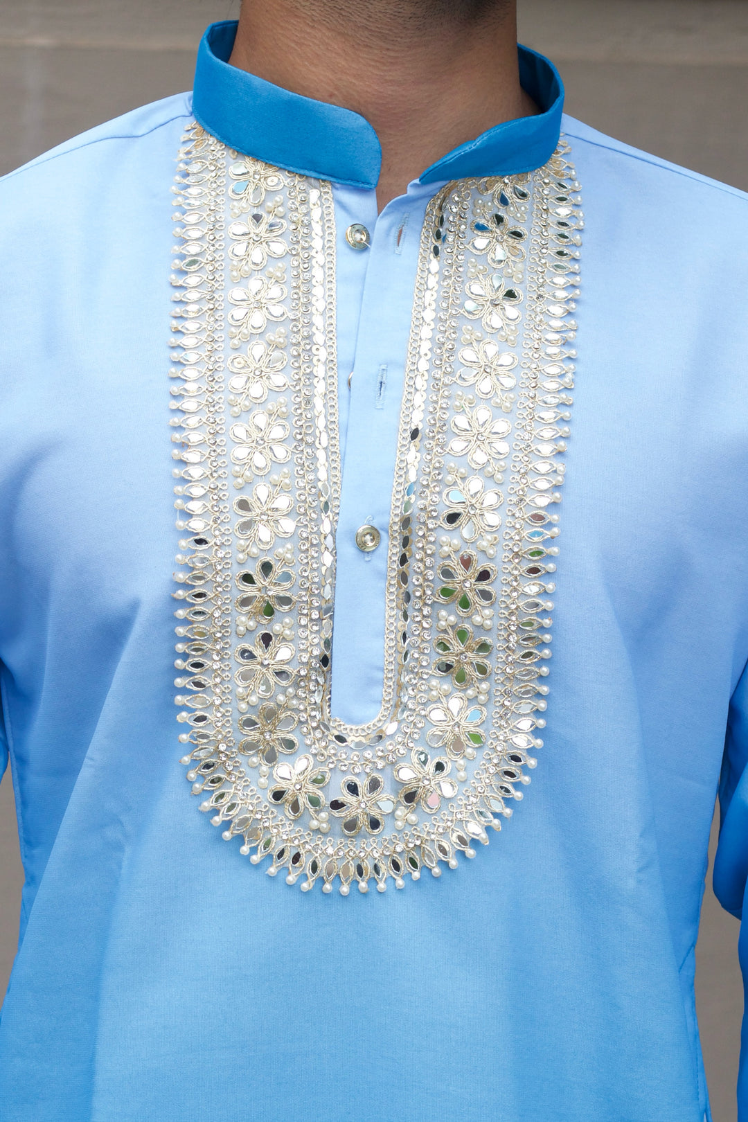 NEEL RAAG EXCLUSIVE HANDCRAFTED KURTA