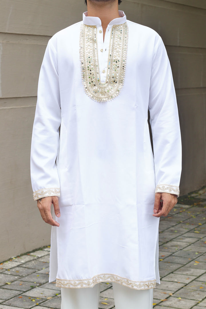 SHWET SITARA EXCLUSIVE HANDCRAFTED KURTA