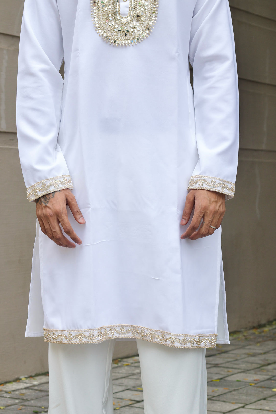SHWET SITARA EXCLUSIVE HANDCRAFTED KURTA