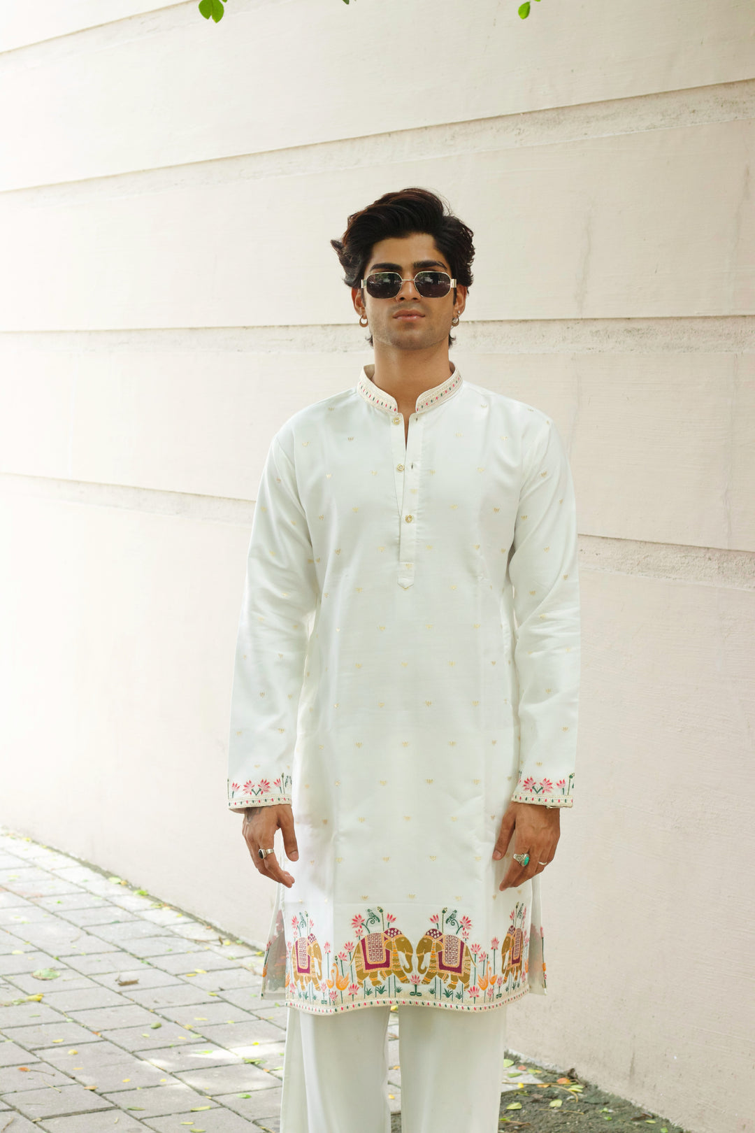 RAJKAMAL GAJ EXCLUSIVE JACQUARD DESIGNER KURTA