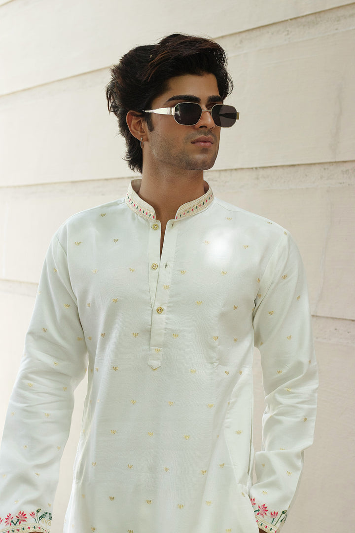 RAJKAMAL GAJ EXCLUSIVE JACQUARD DESIGNER KURTA