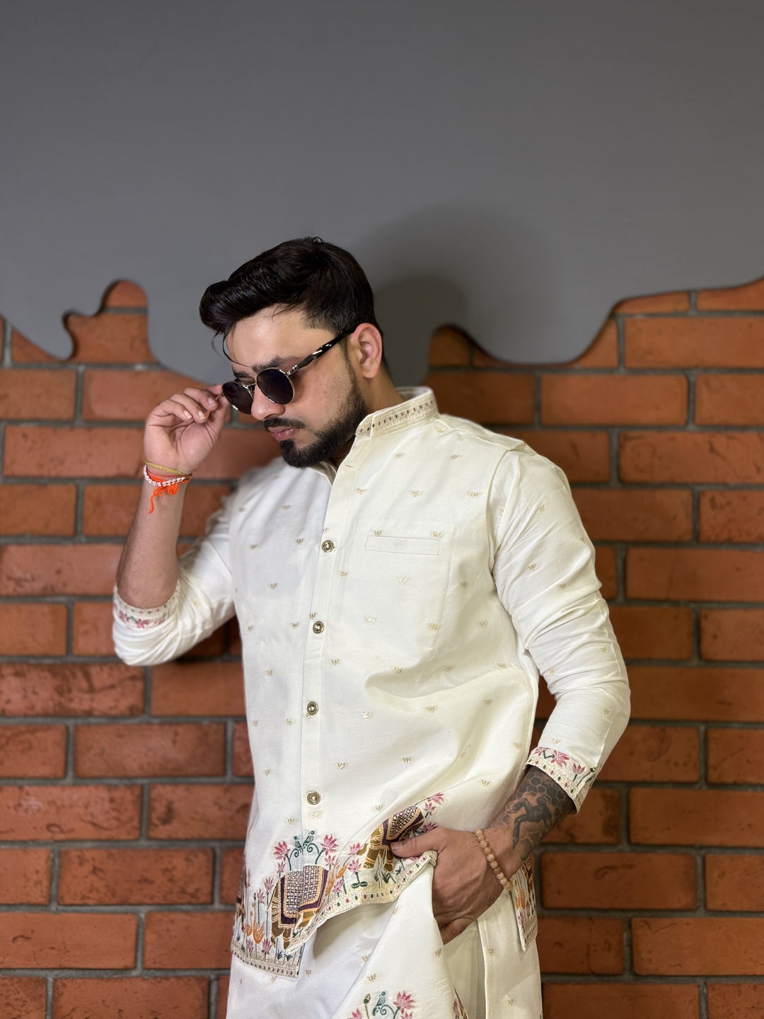 COMBO KOTI KURTA - RAJ KAMAL GAJ JACQUARD KOTI KURTA SET