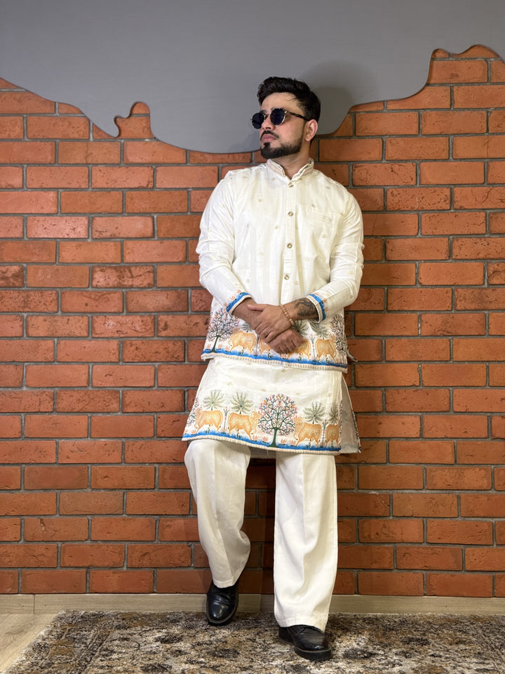 COMBO KOTI KURTA - GAURI INSPRIRED JACQUARD KOTI KURTA SET