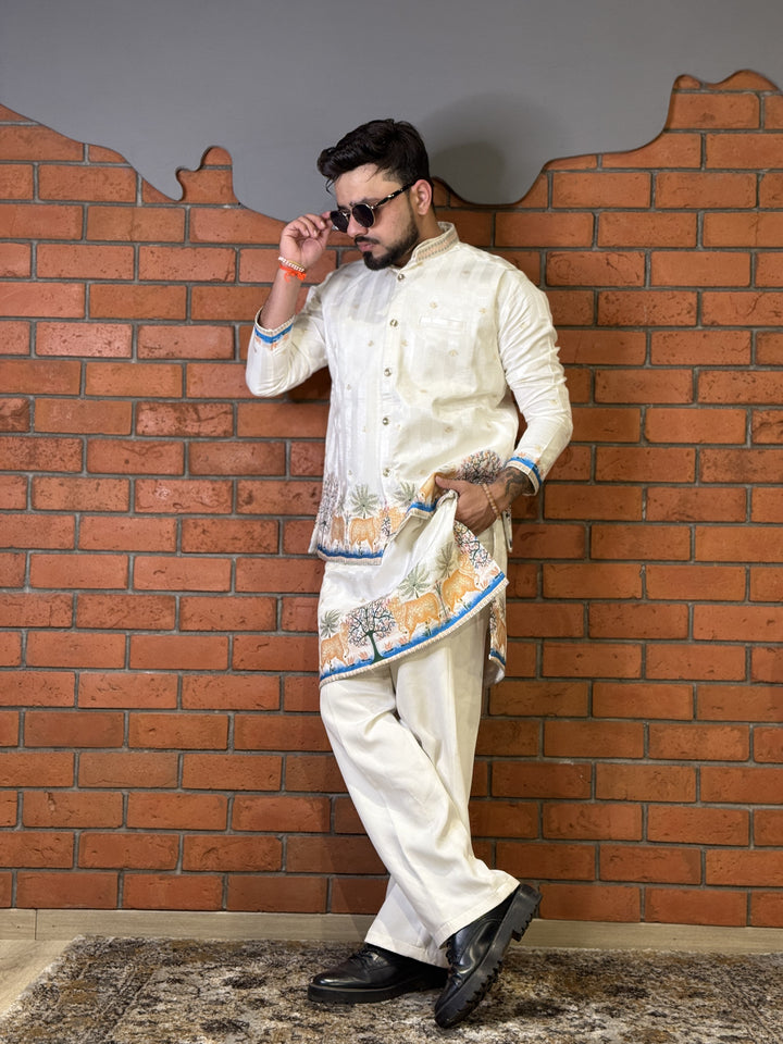 COMBO KOTI KURTA - GAURI INSPRIRED JACQUARD KOTI KURTA SET