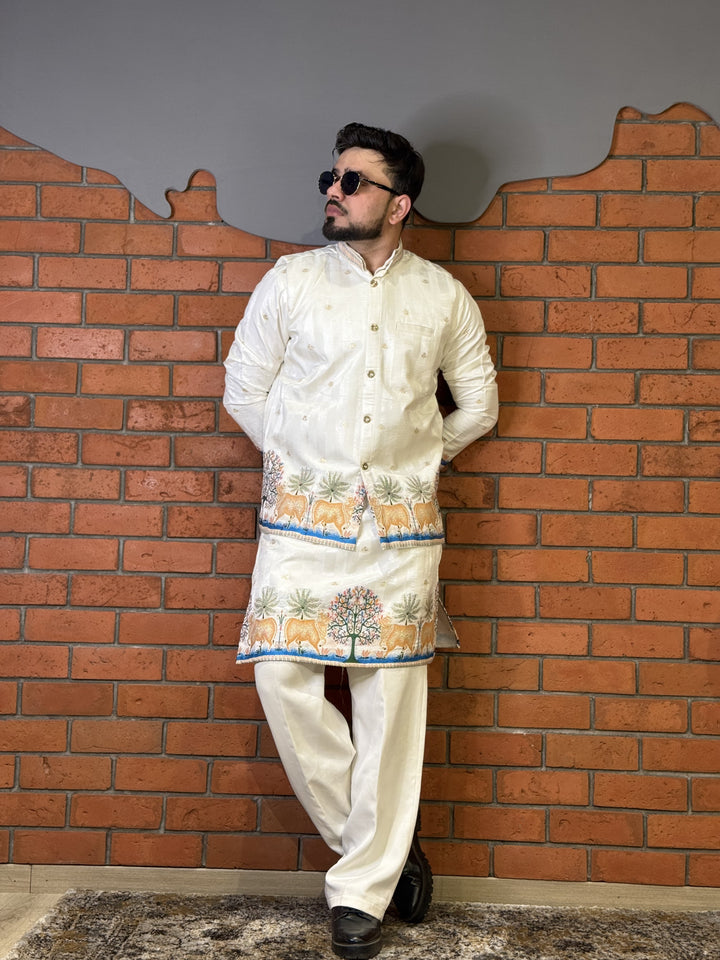 COMBO KOTI KURTA - GAURI INSPRIRED JACQUARD KOTI KURTA SET