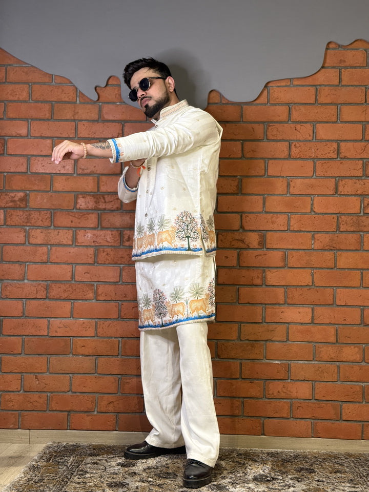 COMBO KOTI KURTA - GAURI INSPRIRED JACQUARD KOTI KURTA SET