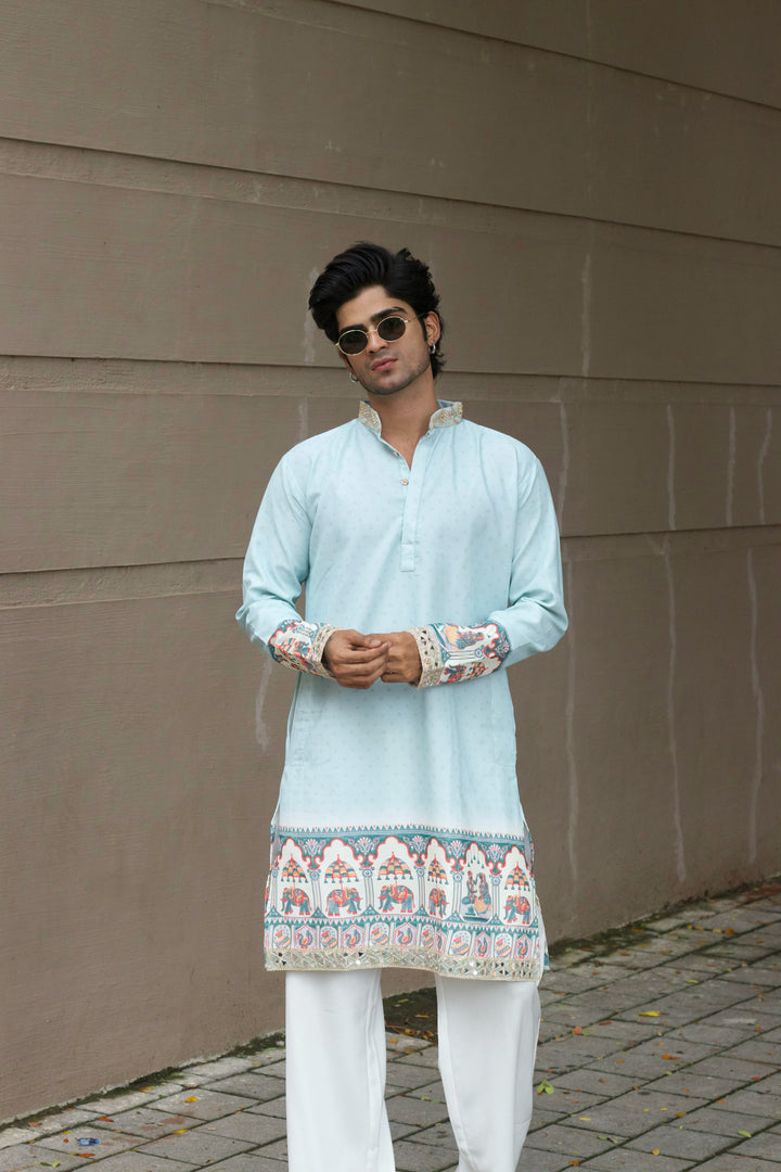 VIVAAH GAJ PRINTED DESIGNER KURTA