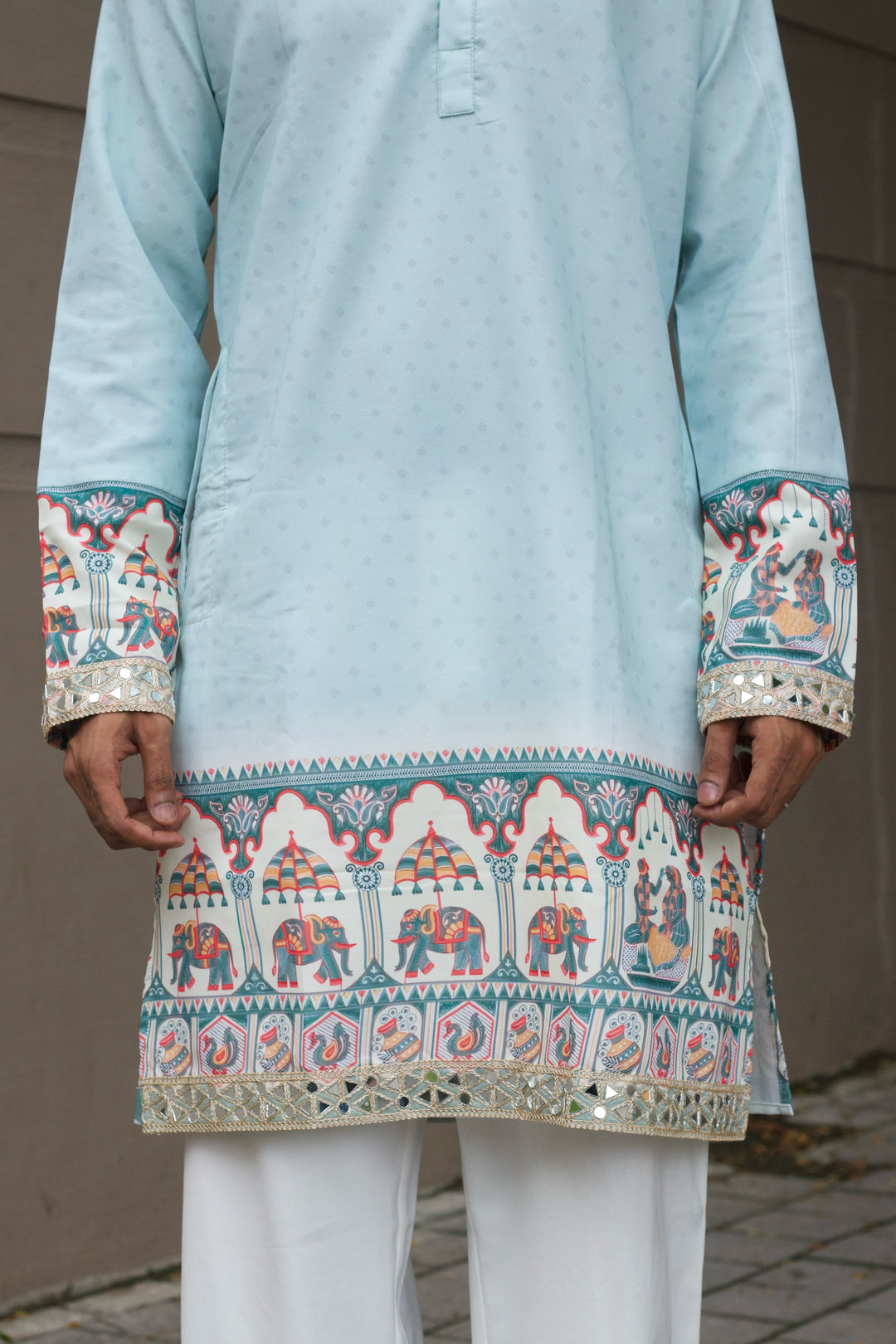 VIVAAH GAJ PRINTED DESIGNER KURTA