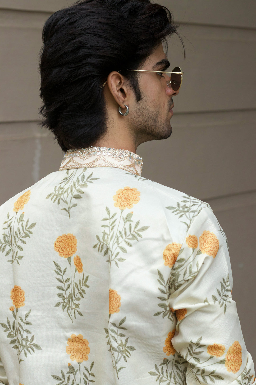 MARIGOLD FLORAL PRINTED EXCLUSIVE KURTA
