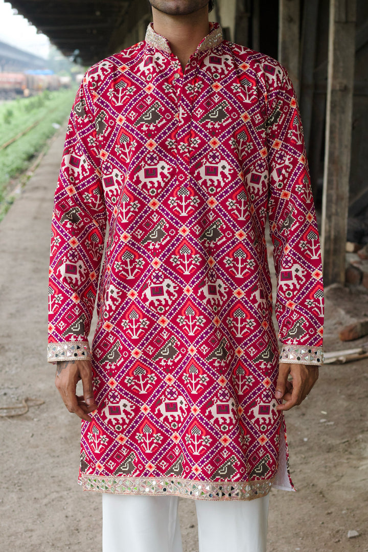 MANEK GAJ PATOLA PRINTED EXCLUSIVE DESIGNER KURTA