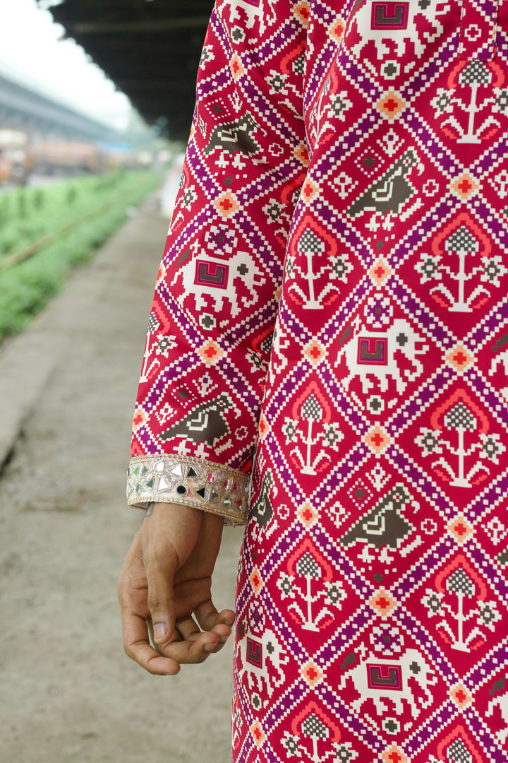 MANEK GAJ PATOLA PRINTED EXCLUSIVE DESIGNER KURTA