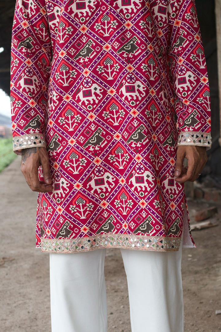 MANEK GAJ PATOLA PRINTED EXCLUSIVE DESIGNER KURTA