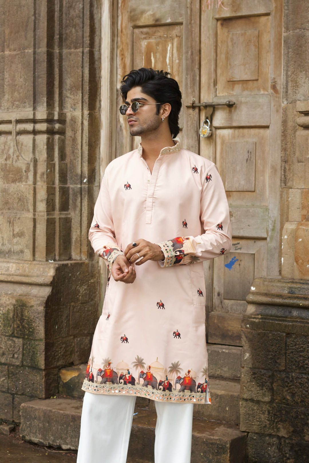 GAJ RAAJ PRINTED EXCLUSIVE DESIGNER KURTA