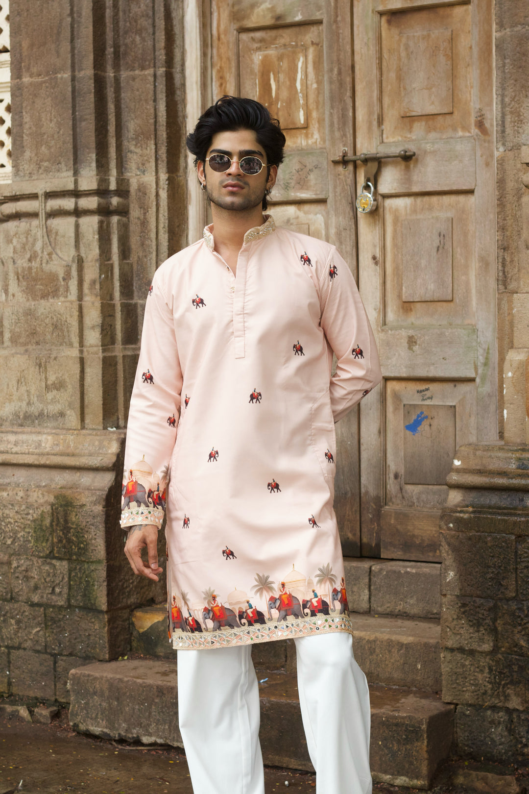 GAJ RAAJ PRINTED EXCLUSIVE DESIGNER KURTA