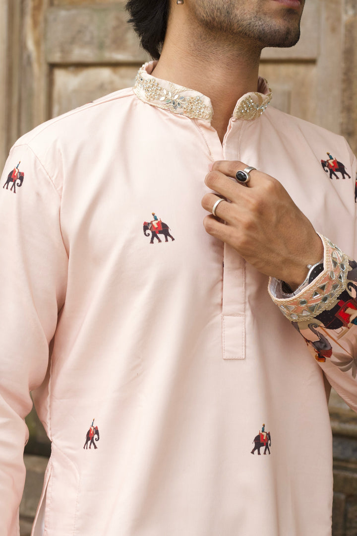 GAJ RAAJ PRINTED EXCLUSIVE DESIGNER KURTA