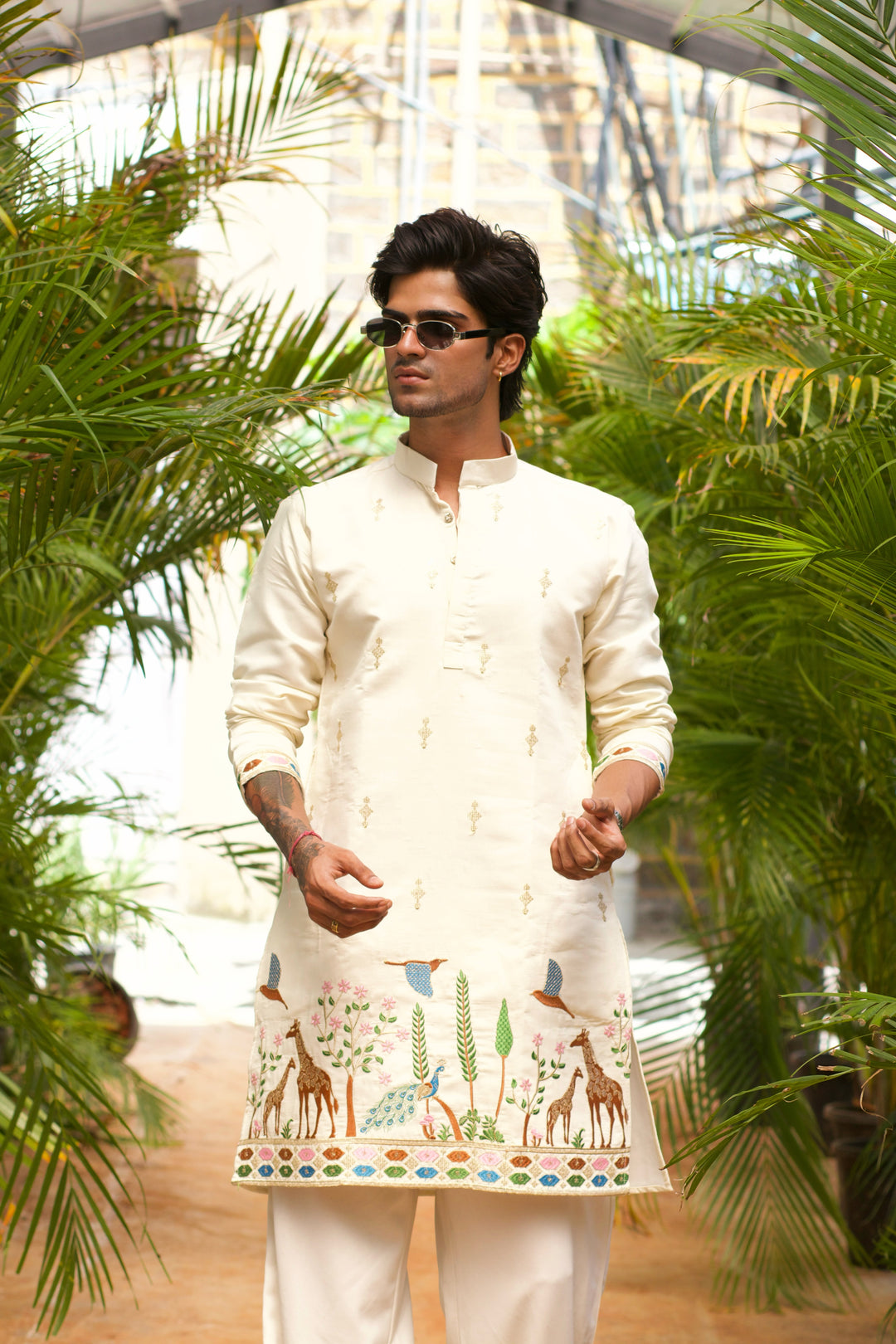 ARANYA SAFARI EMBROIDERED KURTA