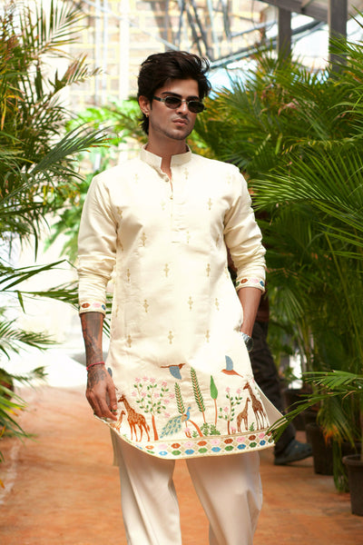 ARANYA SAFARI EMBROIDERED KURTA