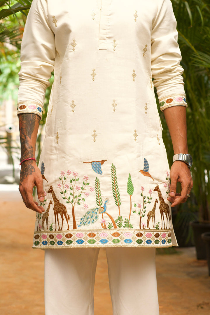 ARANYA SAFARI EMBROIDERED KURTA