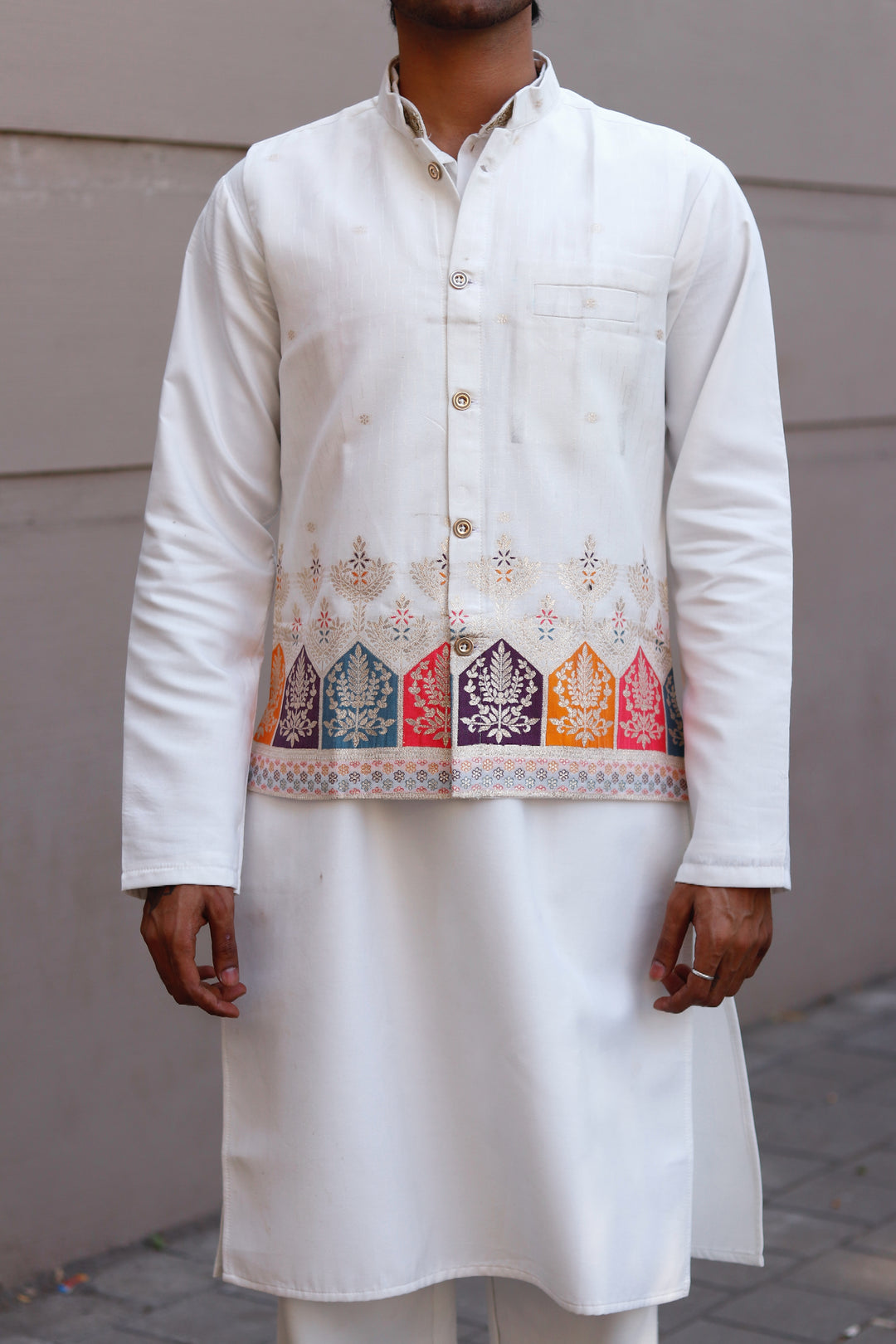 KOTI KURTA - RANG MINARA GEOMETRIC KOTI SET