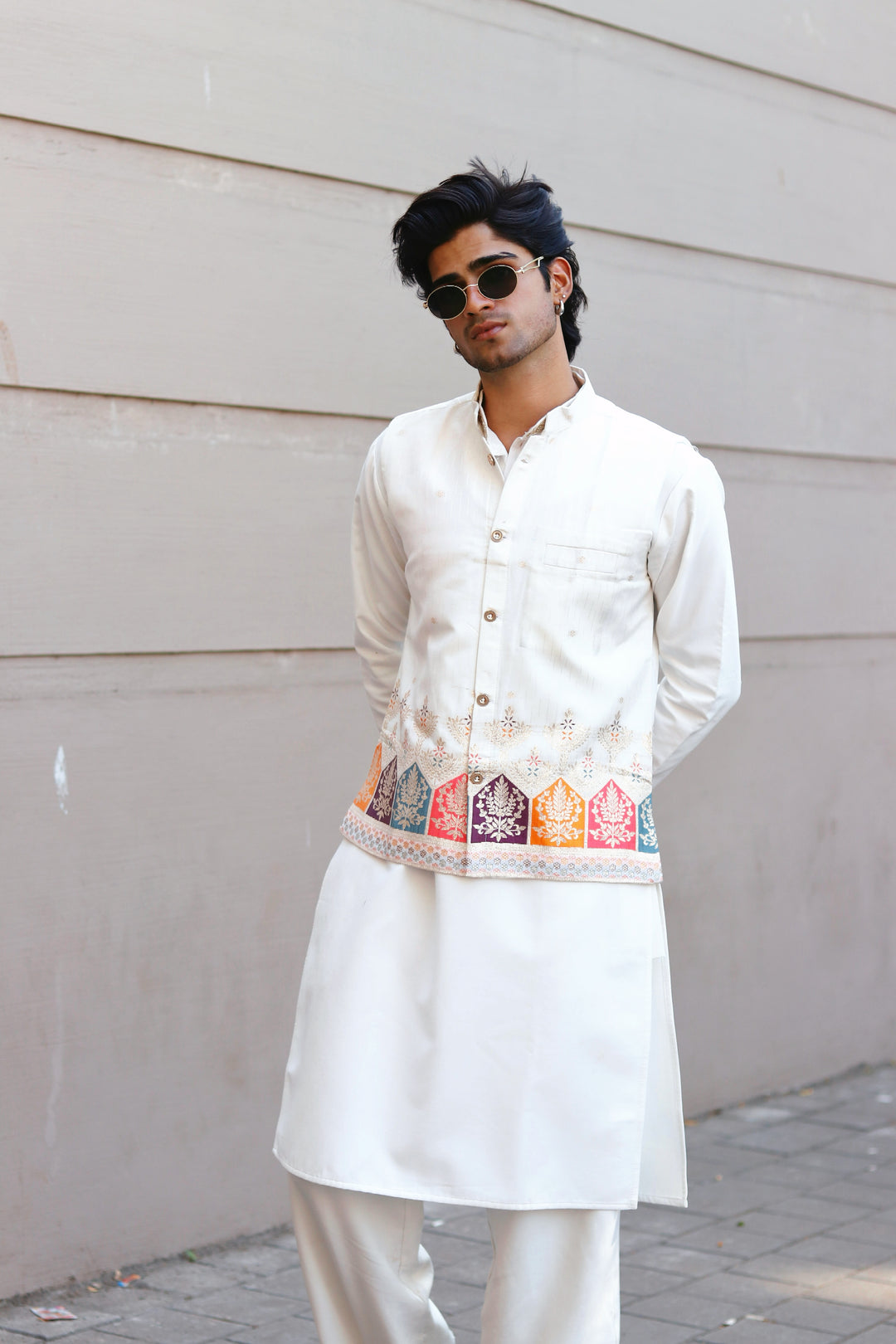KOTI KURTA - RANG MINARA GEOMETRIC KOTI SET