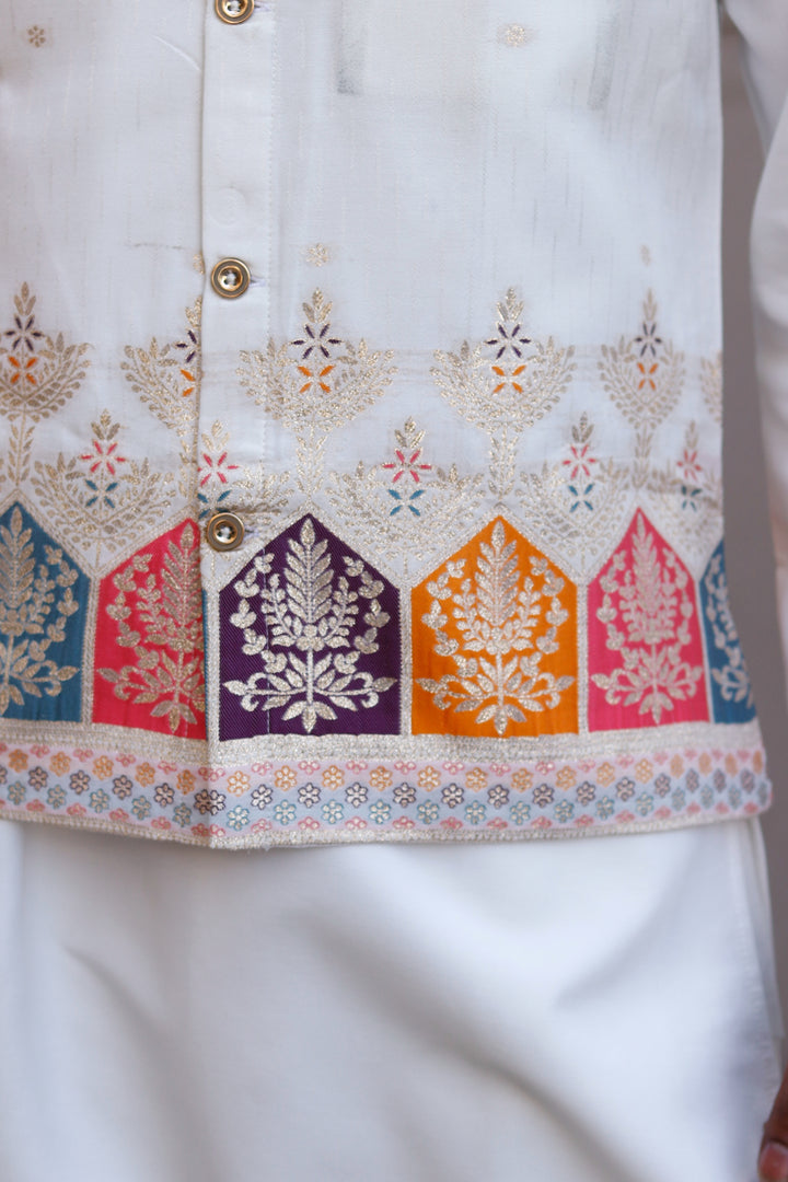 KOTI KURTA - RANG MINARA GEOMETRIC KOTI SET