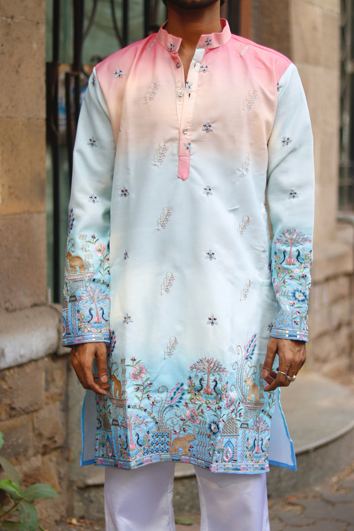 CARNIVAL THEMED EMROIDERED EXCLUSIVE KURTA