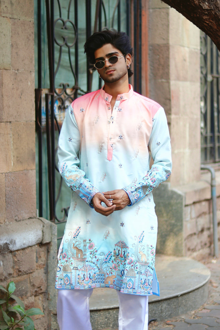 CARNIVAL THEMED EMROIDERED EXCLUSIVE KURTA