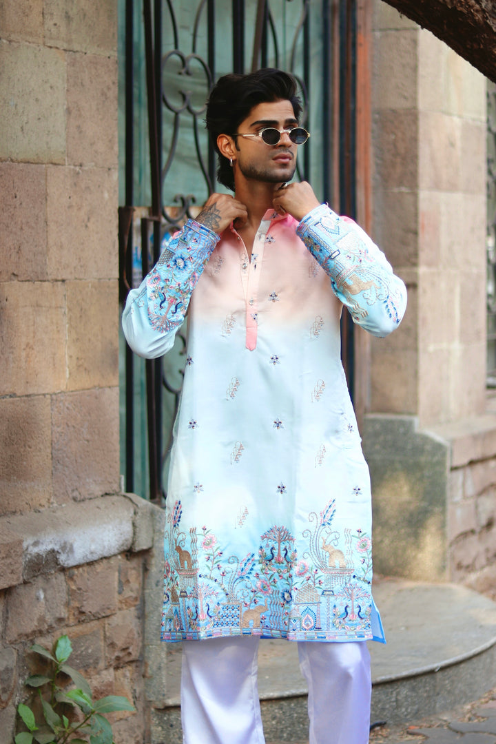 CARNIVAL THEMED EMROIDERED EXCLUSIVE KURTA