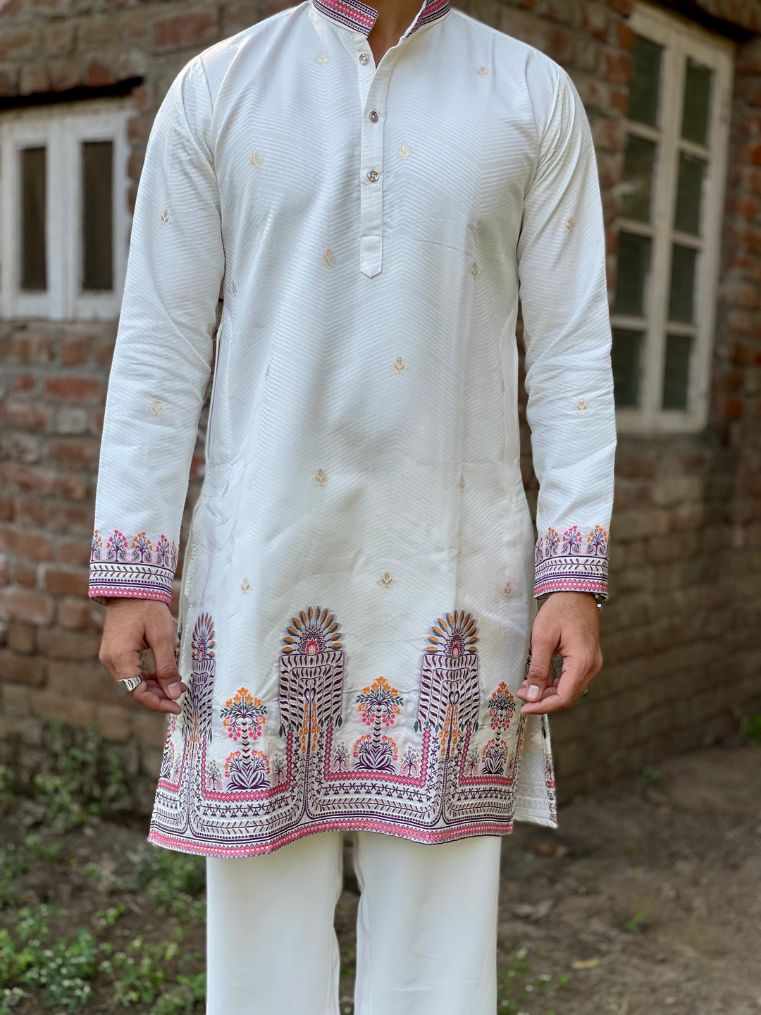 PALM MINARA JACQUARD DESIGNER KURTA