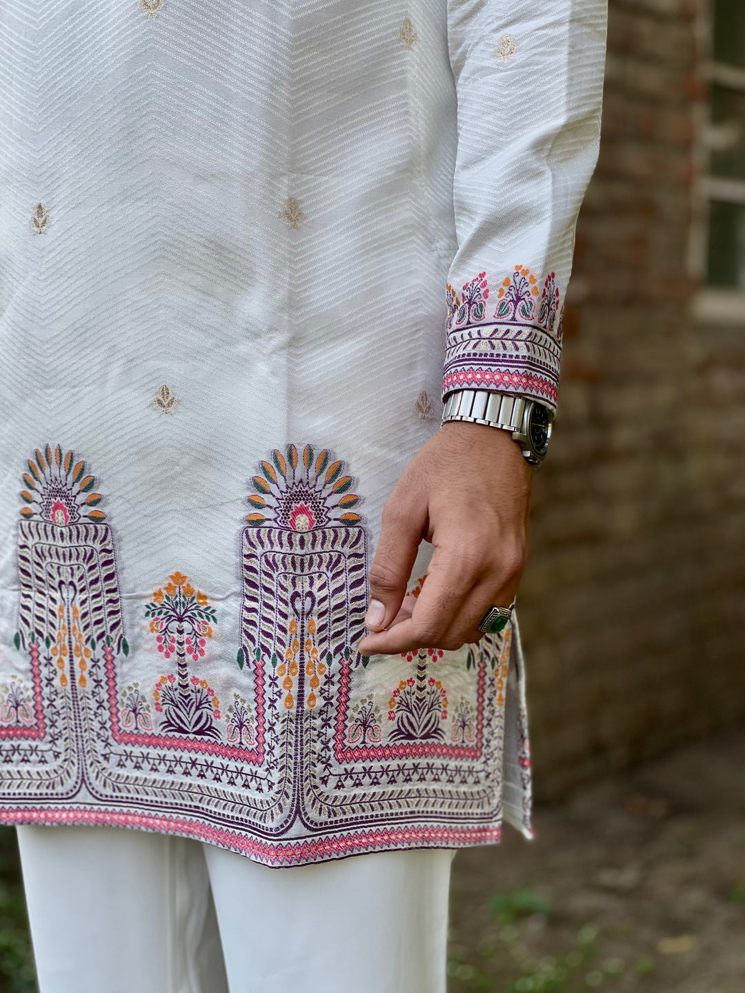 PALM MINARA JACQUARD DESIGNER KURTA