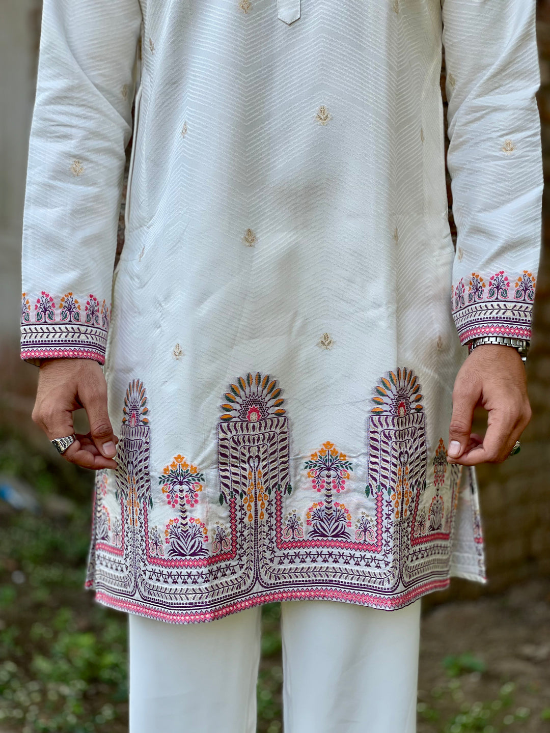 PALM MINARA JACQUARD DESIGNER KURTA