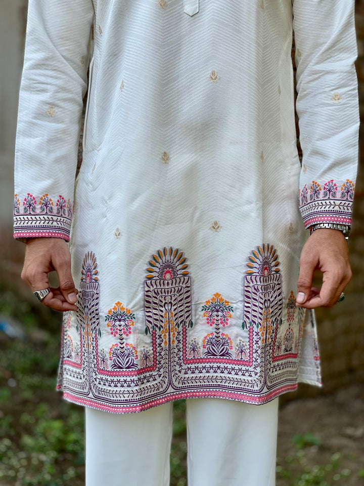 PALM MINARA JACQUARD DESIGNER KURTA
